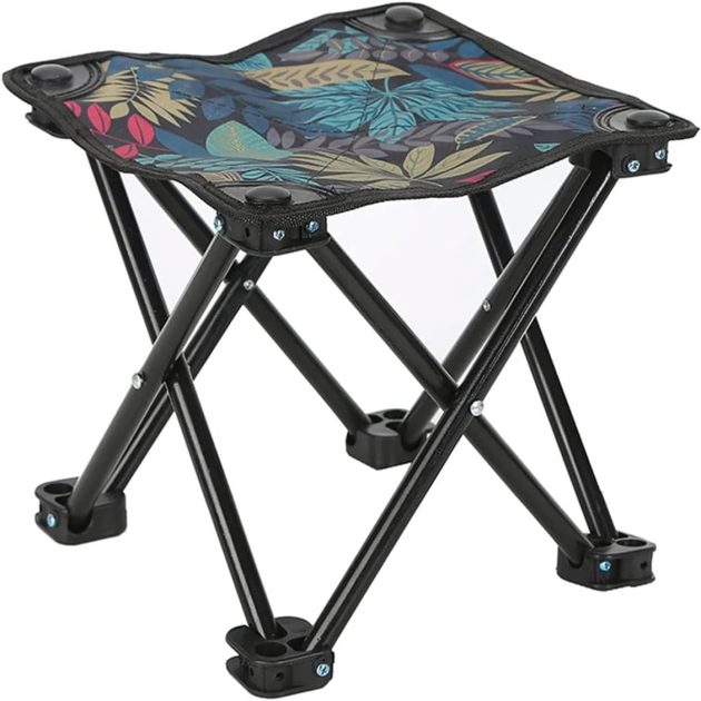 Blue Portable Lightweight Folding Camping Stool