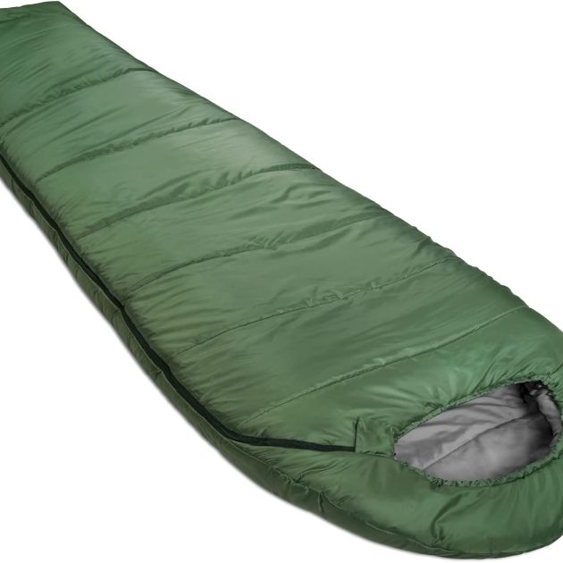 Olive Green Mummy Cold Weather Sleeping Bag