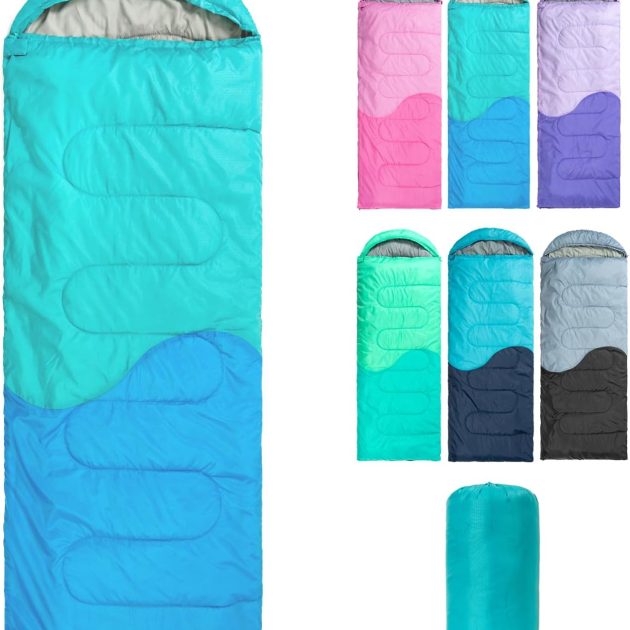 3-Season Lightweight Sleeping Bag with Compression Sack
