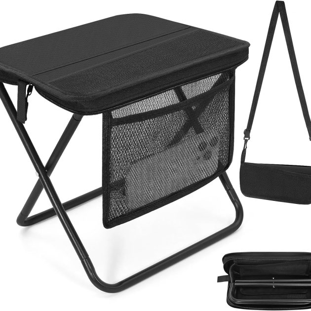 Lightweight Camp Stool with Side Pocket