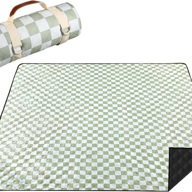 80x80 Waterproof Outdoor Checkered Picnic Blanket